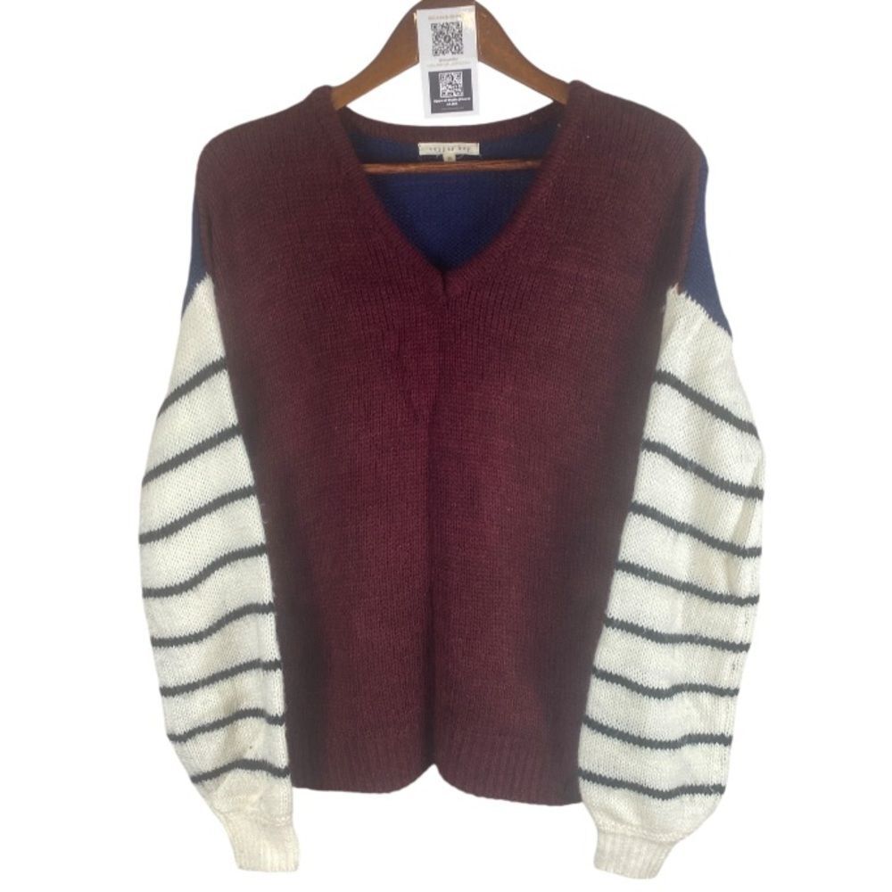 COPPER  KEY burg navy wht sleeve//M